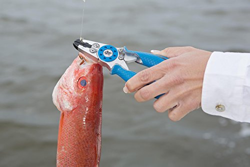 CUDA 7.5" Mono/Braid Fishing Pliers & Wire Cutters | Durable Wire, Braid, Mono & Fluorocarbon Cutter | Saltwater & Freshwater Use | Heavy Duty Nylon Sheath & Lanyard Included