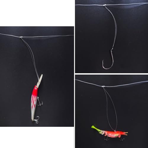 MASTERPRO Pre-Tied Dropper Loop Rigs, Fishing Line Spool 10LB 15LB 20LB 30LB 40LB 50LB 60LB 80LB 100LB, Suitable for Saltwater Freshwater Fishing - size: big bobbin-50LB