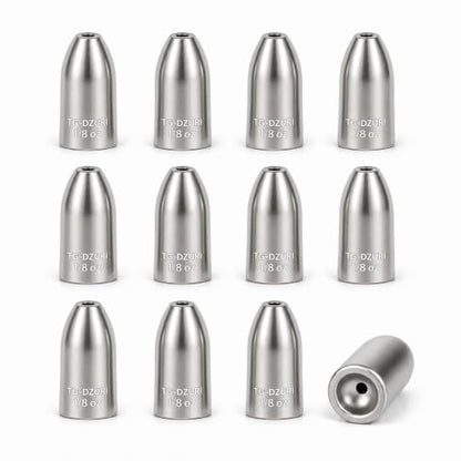 Tungsten Bullet Fishing Weights - Insert Free Worm Sinkers for Bass Fishing, Ultra Sensitive Texas & Carolina Rig Weights, Flipping & Pitching, 1/16, 1/8, 3/16, 1/4, 3/8, 1/2 oz, 5-12 Pack | 3 Colors 1/16-1/2oz Fishing Sinkers for Texas Rig, Carolina Rig,