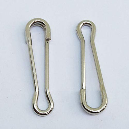 Fishing Hawaiian Snaps Swivels Sea Fish Bass Fishing Tackle Carp Fishing Equipment Pack of 100 pcs - size: 4#-0.94"/72LB