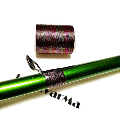(8pcs*240yd) Kalavarma Rod Wrapping Thread for Fishing Rod Wrapping Thread Rod Building Repair - style: Metallic klm045