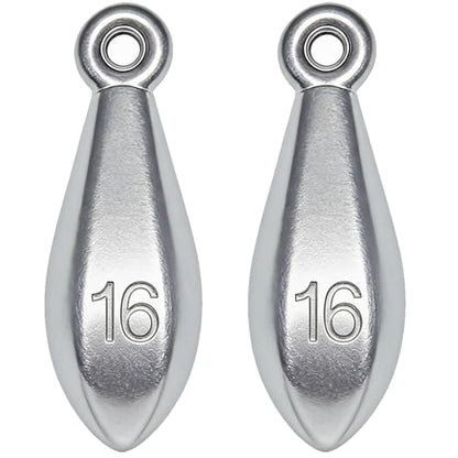Fishing Weights Sinkers Bank Sinkers Bullet Weights for Surf Fishing Pier Bank Fishing Saltwater Fishing Gear 1oz to 8oz - size: 16 Ounce-2pcs