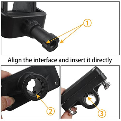 Fishing Rod Holder for Boat Adjustable 360° Rotation Hands-Free Fishing Pole Rod Racks No-Drill Rail Mount Rod Holders for Multi-Rod Setup Kayak, Pontoon, Boat Fishing - color: RH50 Multi-Positional Mounting 2pcs