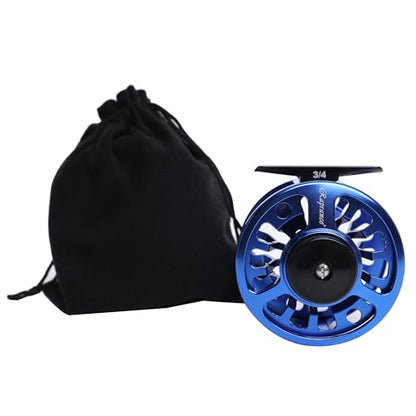 Raprance Fly Fishing Reel,CNC-Machined Aluminum Alloy Fly Reel Large Arbor Fly Reel, 3/4, 5/6, 7/8 wt Blue - size: 7/8wt