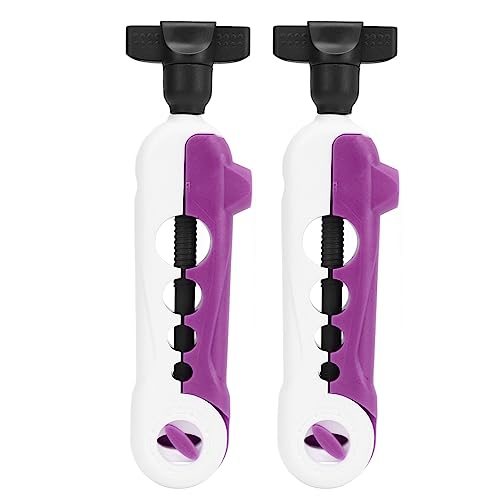 Tyenaza 2PCS Mini Line Spooler, Portable Adjustable Fishing Line Spooler Fishing Line Winder Machine Mini Bobbin Reel Accessories - color: White Purple