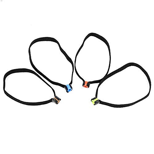 4PCS Fish Wire Loops, 8.5cm/3.35inch Fishing Tackle Replacement, Elastic Fabric Light Fishing Line Leader Fishing Tippet Tackle Tool Replacement for Fishing Tackle Outdoor Activities Fittings