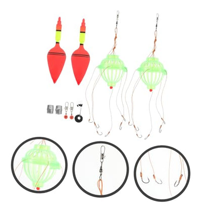 UPKOCH 1Set Artificial Fishing Bait Fishing Tackle with Buoy for Freshwater Saltwater Fishing Durable Bend Resistant Fishing Equipment for Bass Trout Fishing