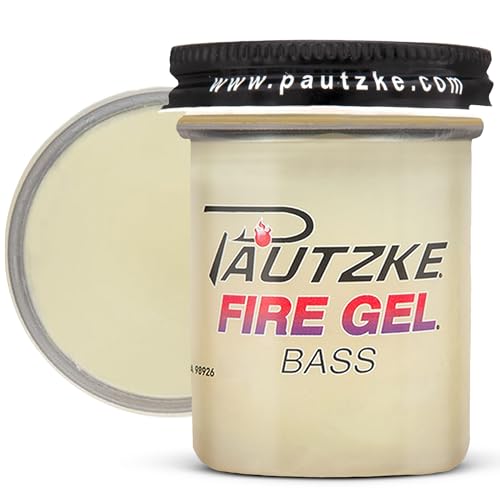 Pautzke Fire Gel Bait Scent Fishing Attractant, Long-Lasting Fish Scent Gel, Freshwater Saltwater Compatible, Strong Scent Trail, Easy Apply Lure Enhancer - color: Bass