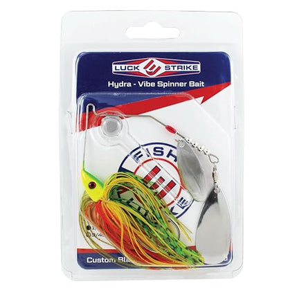 Hydra-Vibe Spinner Bait with Custom Blades - color: Shell Cracker, size: 1/2 OZ