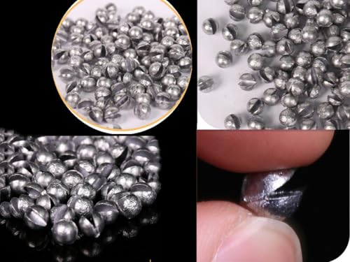 Split Shot Fishing Weights Fishing Sinkers Lead Split Shot Fishing Weights Sinkers Split Shot Sinkers for Fishing -Space Sinker 500Pcs - color: 2.1G / 0.0046LB
