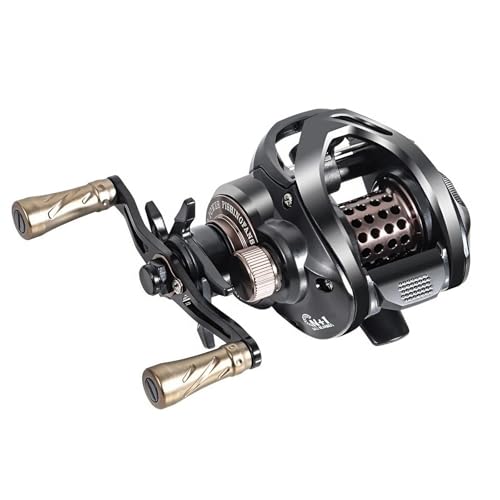 Baitcasting Fishing Reel – Lightweight Micro Baitcaster with Metal Spool, 7.2:1 High Speed Gear Ratio, Smooth Drag, Anti-Backlash Design for Lure & Ultralight Fishing