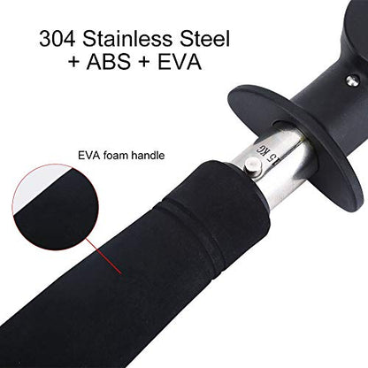 3 in 1 Fish Lip Grip Tool with Digital Scale 15kg, Fish Grabber for Freshwater Fishing, Stainless Steel EVA Foam Handle