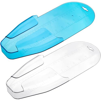 JellyArch 2 Pcs Crappie Fast Check Fish Measuring Board 13.5 x 5.3'' PC Plastic Fish Ruler Crappie Measuring Checker Bump Board Device Easy to Clean Fishing Gear Accessories, Blue and White