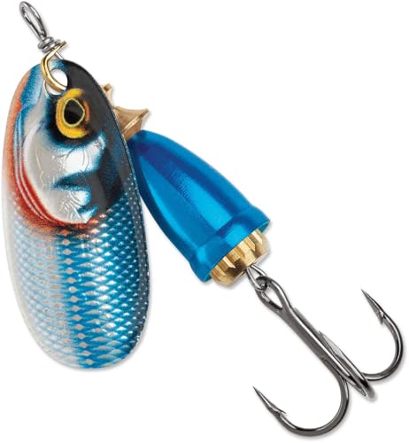 BLUE FOX Classic Vibrax, Inline Spinner Lure for Trout Bass Walleye and Salmon Premium Fishing Spinner - color: Gilded Blue Steel, size: 1