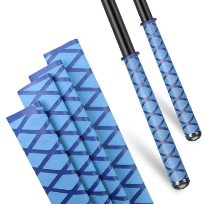 Fishing Rod Handle Grip Pole Wrap X-Tube Heat Shrink Tubing Non-Slip Insulated Abrasion Sleeve-Length:39" Diameter:45/64" (Blue) - color: Blue, size: Diamter:18mm"(45/64 inch)