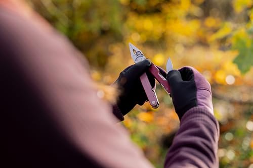 LEATHERMAN, Rebar Multitool with Premium Replaceable Wire Cutters and Saw, Heathered Cranberry - color: Heathered Cranberry