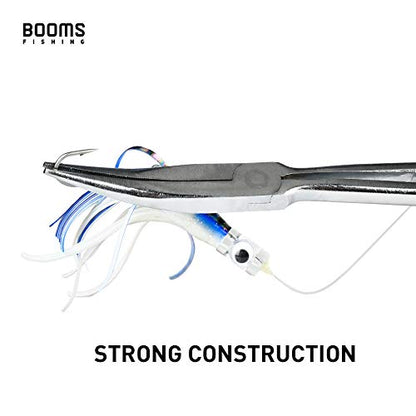 Booms Fishing F05 Hook Remover Long Nose Fishing Pliers 11 Inches PTFE Plated - color: 11" Stainless Steel, Blue