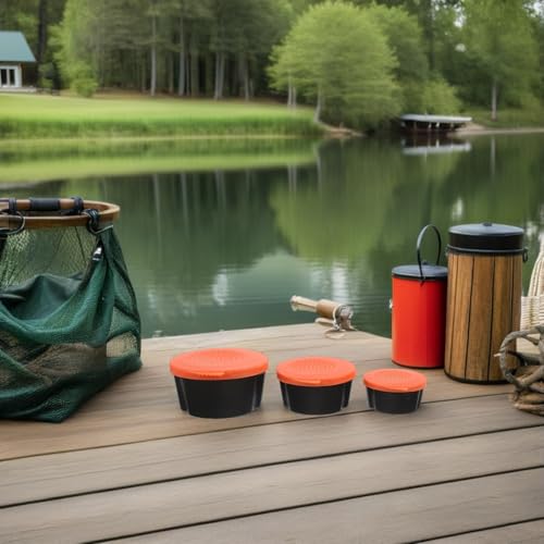 Ciieeo 3pcs Live Bait Container Worm Bait Holder for Fishing Breathable Plastic Worm Storage Box with Holes Portable Outdoor for Anglers