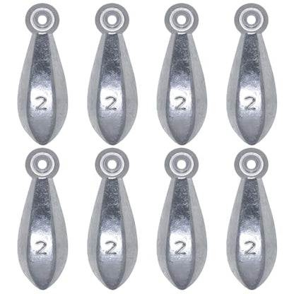 Fishing Weights Sinkers Bank Sinkers | Ocean Saltwater Surf Fishing Gear Fishing Assortment 1oz 2oz 3oz 4oz 5oz - style: 2oz-8pcs