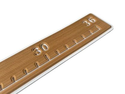 Next Level Inc. | Fish Ruler | SeaDek | 36 inch Fish Measurement Tool | Perfect for Boats and Kayaks | Mocha/White - color: Mocha/White