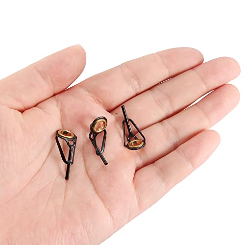 PATIKIL Fishing Rod Tips Repair Kit Stainless Steel Ring Guide for Saltwater Freshwater Fishing - size: 1.4mm