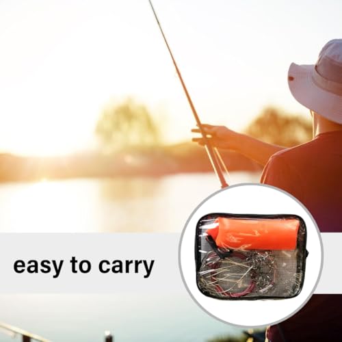 5m 10m Fishing Lock Belt Fishing Stringer Live Fish Lock Buckle with Float Stainless Steel Fish Snap Fishing Tackle