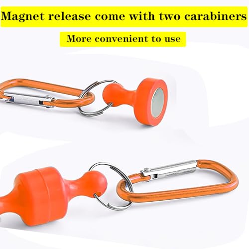 Fishing Gloves with Magnet Release, Fishing Lanyard, Puncture Resistant Fish Gloves for Handling, Taking Off Fish, Waterproof Fishing Accessories for Women Men