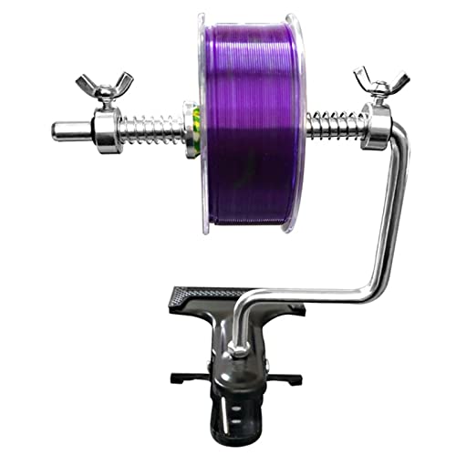 Wire Stripping Machine, Portable Fishing Line Winder Reel Spool Aluminum Alloy Spooler Winding System Tackle Outdoor Fishing Tool Gear(B) - color: B