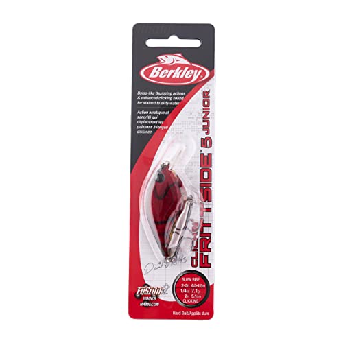 Berkley Clickin' Frittside Hard Bait - color: Ghost Red Craw, size: 2 1/4in - 1/3 oz