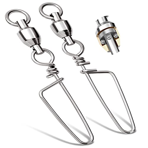 Fishing Snap Swivels,High Strength Saltwater and Freshwater Ball Bearing Swivel Corrosion Resistance Stainless,Fishing Swivels & Snaps,Swivels Fishing Tackle Barrel Swivel - size: SIZE7(265LB)20PCS