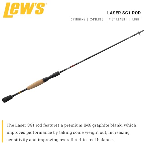 Lew's American Hero Tier 1 Casting Fishing Rod, HM50 Graphite Blank with Stainless Steel Guides, Split Grip EVA Handle, Multicam - size: 7'0", style: Light Power, 2-piece