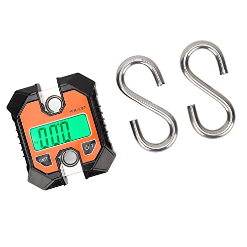 Karlak Electronic Digital Fishing Scale with LCD Display Compact Portable 0.2kg to 100kg Hook Scale