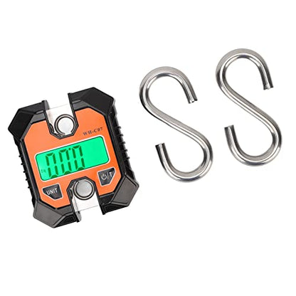 Karlak Electronic Digital Fishing Scale with LCD Display Compact Portable 0.2kg to 100kg Hook Scale