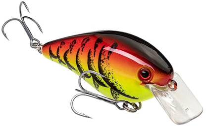 Strike King KVD 1.5 Hard Knock Fishing Lure, 3/8 oz, 3D Lifelike Eyes - color: Green Tomato, size: 3/8oz