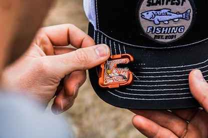 Cling Fishing Products Mag Grab® Mini – Compact Magnetic Fly Holder/Fly Patch & Organizer for Fly Fishing Vest, hat, Waders and Fishing Packs (Center of Attention, Deep Green) - color: Deep Green, style: Center of Attention