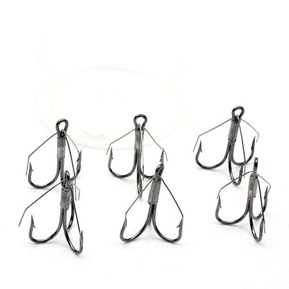 18pcs Weedless Treble Hook with Wire Weed Guard Replacement Fishing Hook High Carbon Steel Bass Hook Saltwater Hook - size: 1#