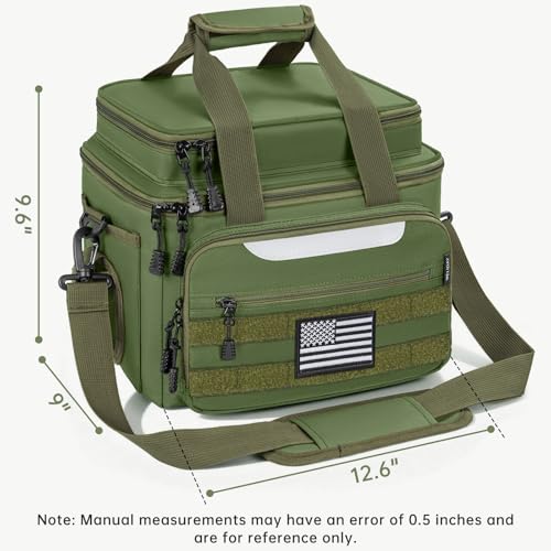 20L Fishing Tackle Bag Empty, Fits 3400-3600 & 4007 Lure Boxes, Water Resistant Fishing Gear Storage Bag, Portable Padded Shoulder Strap Bag for Saltwater Freshwater, Green - color: Green, style: Bag Only