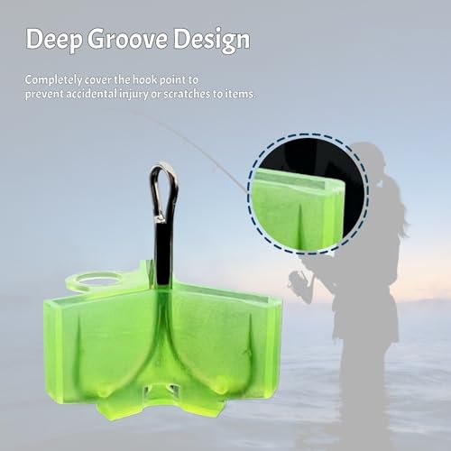 375 Pcs Treble Hook Covers Assorted Sizes - Fishing Hook Protector Safety Bonnets Guards, Spring Design Hollow Construction Tangles Free for Fishing Lures