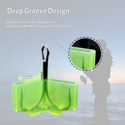 375 Pcs Treble Hook Covers Assorted Sizes - Fishing Hook Protector Safety Bonnets Guards, Spring Design Hollow Construction Tangles Free for Fishing Lures
