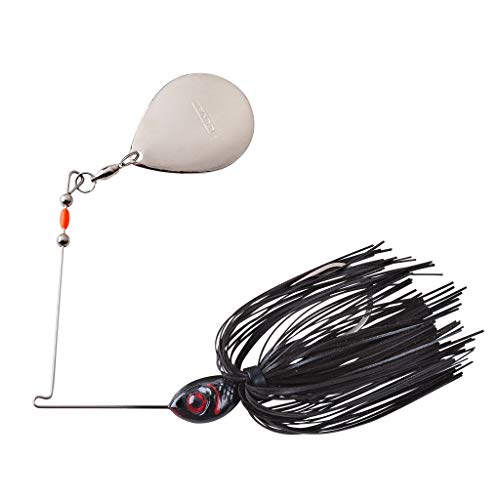 Booyah Colorado Blade Spinner-Bait Bass Fishing Lure - color: Black, style: Single Colorado (1/4 Oz)