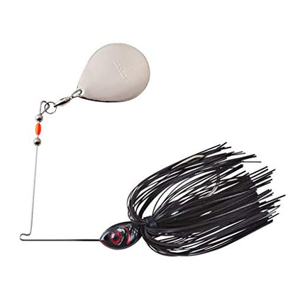 Booyah Colorado Blade Spinner-Bait Bass Fishing Lure - color: Black, style: Single Colorado (1/4 Oz)