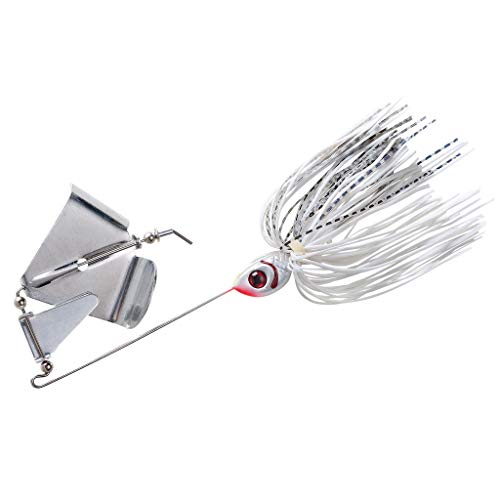 Booyah Buzz Buzzbait Bass Fishing Lure - color: Snow White Shad, size: 1/2 oz