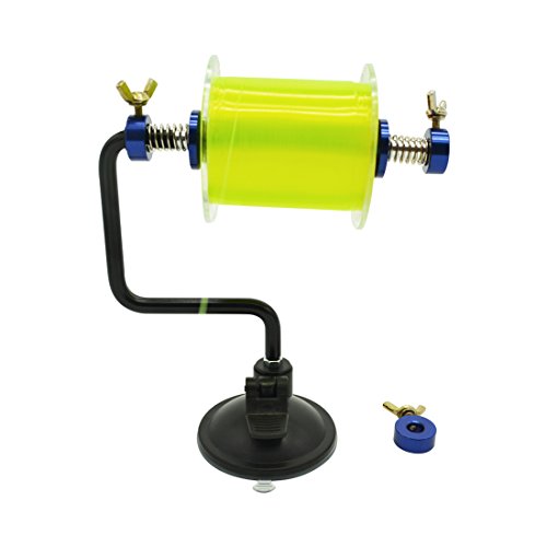 BLISSWILL Fishing Line Spooler System Silver Reel Winder Spool Tackle Fishing Line Winder Spooler Machine
