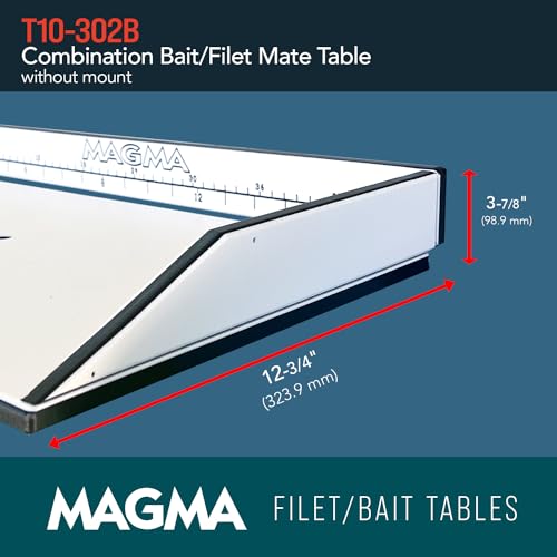 Magma T10-302B HDPE Bait and Fillet Table, 21" Fish Cleaning Station