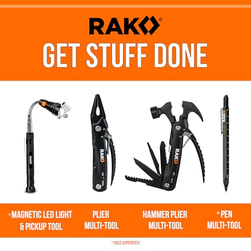 RAK Pro Tools Pliers Multitool - Cool Unique Gifts For Dads Who Have Everything - Compact DIY Survival Multi Tool Gift for Men, Husband, Handyman - Backpacking & Camping Accessories - size: Pocket Size (1 count), style: Plier Multitool