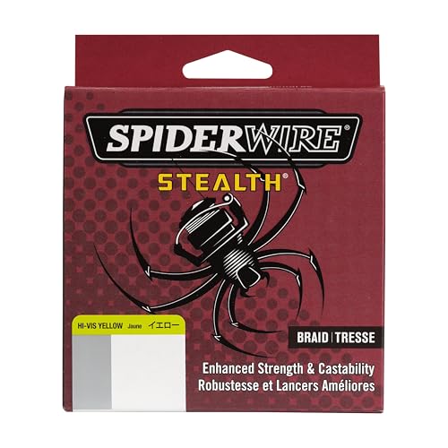 SpiderWire Stealth Braid Fishing Line - color: Hi-Vis Yellow, size: 125yd, style: 8lb Break Strength