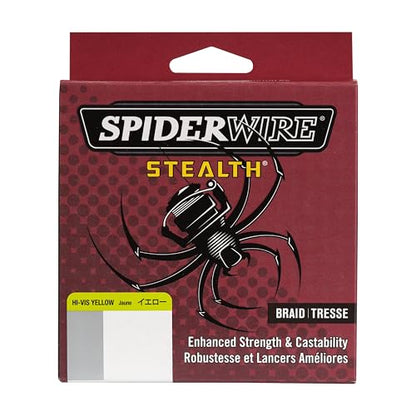 SpiderWire Stealth Braid Fishing Line - color: Hi-Vis Yellow, size: 125yd, style: 6lb Break Strength