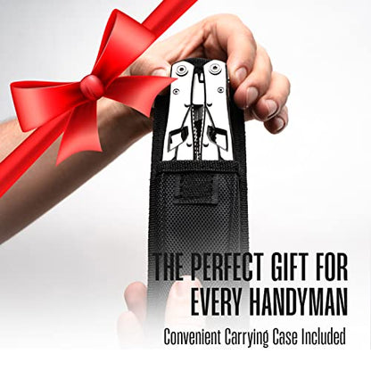 Multitool Plier - 12 In 1 Stainless Steel Pocket Multi Tool With Durable Sheath For Camping, Survival Gear - Safety Locking Camping Accessories With Cutter, Bottle Opener, Screwdriver by Hayvenhurst - style: Plier Multitool