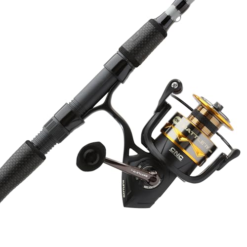 Penn Battle IV Spinning Reel and Fishing Rod Combo - size: 4000 Size Reel - 7' - Medium - 2pc, style: Battle IV Le