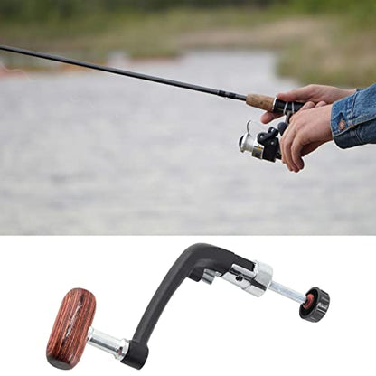 Jiozermi Fishing Reel Power Handle, Small Size, 2 Pcs | Rotary Knob, Stainless Steel, Spinning Reel Handle, Replacement Grip Parts